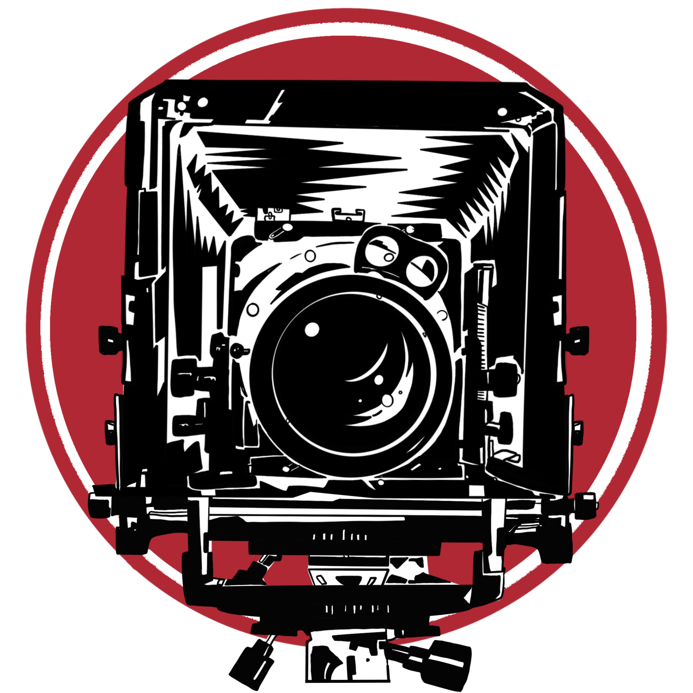 Vintage camera vector logo. Guy Bellingham Portrait Photographer, Professional Photographer, Celebrity Photographer, Fine Art Photographer, tintype.